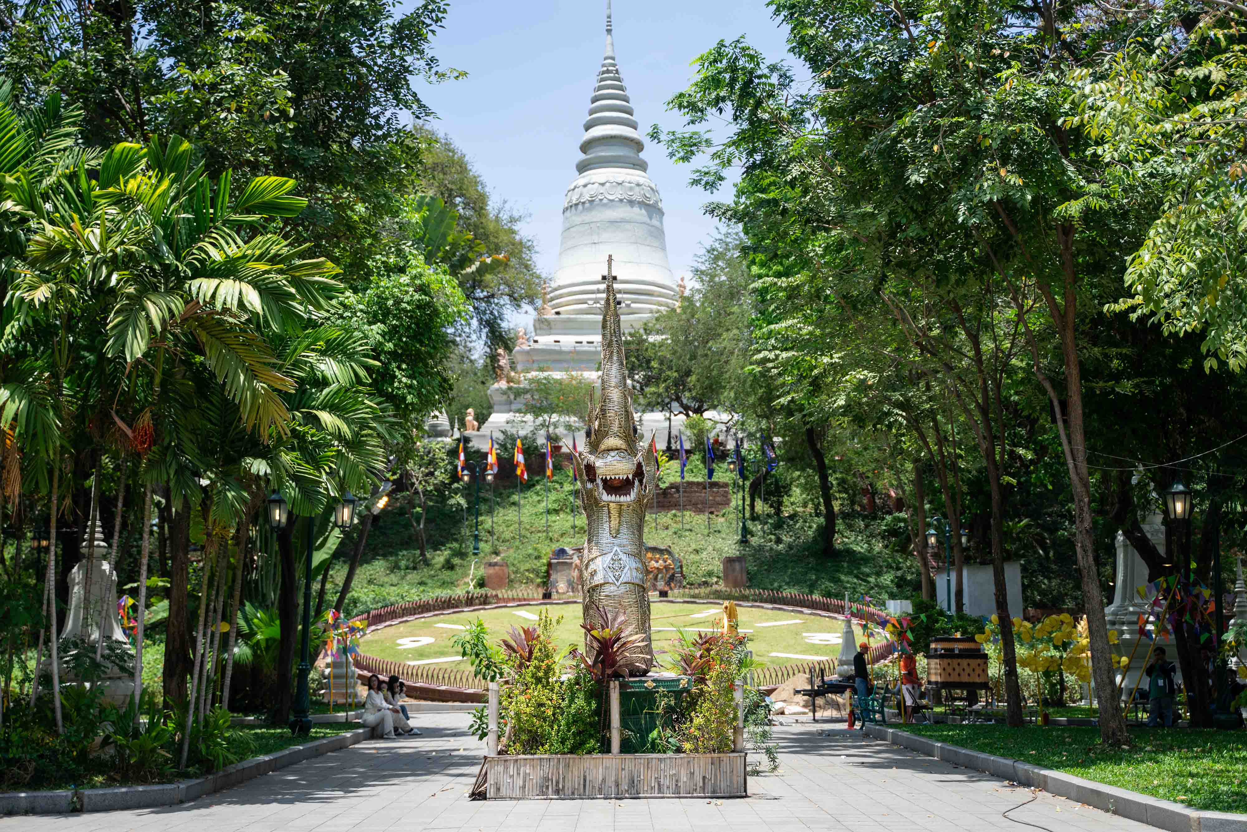 Wat Phnom temple Phnom Penh Cambodia